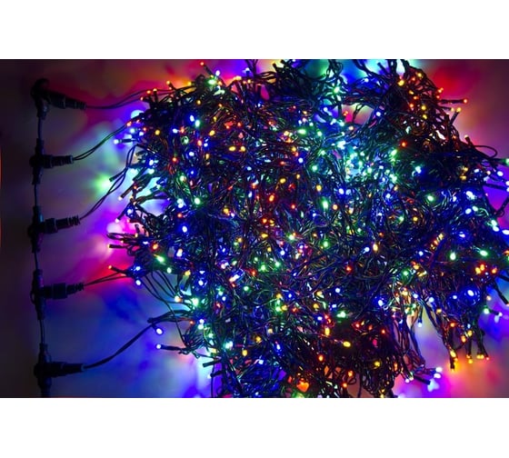 Гирлянда Neon-Night Клип лайт, 24В, 5 нитей по 20 м, 665 LED мульти RGYB 323-509