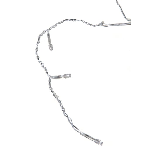 Гирлянда Neon-Night АЙСИКЛ бахрома, 1.8х0.5м, прозрачный ПВХ, 48 LED СИНИЕ IP20 255-013