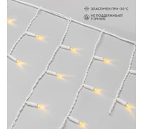 Гирлянда Neon-Night Бахрома, 4,8x0,6 м, белый ПВХ, 176 LED тепло-белые, IP65, нужен шнур питания 255-138