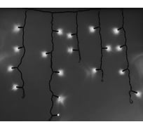Гирлянда Neon-Night АЙСИКЛ бахрома, 4.8х0.6м, черный ПВХ, 176 LED БЕЛЫЕ 255-135