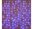 Гирлянда Neon-Night ДОЖДЬ занавес 1.5х1м, прозрачный ПВХ, 96 LED СИНИЕ IP20 235-023 1