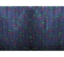 Гирлянда Neon-Night ДОЖДЬ занавес 1.5х1м, прозрачный ПВХ, 96 LED МУЛЬТИКОЛОР IP20 235-029