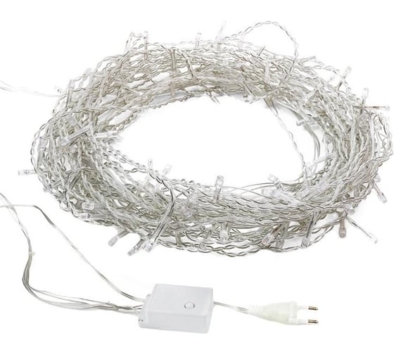 Гирлянда Neon-Night ДОЖДЬ занавес 1.5х1.5м, прозрачный ПВХ, 144 LED СИНИЕ IP20 235-033