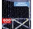 Гирлянда Neon-Night Занавес 2x1,5м, 300 LED белый, белый ПВХ, IP65, с эффектом мерцания, без блока питания 235-221 4