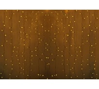 Гирлянда Neon-Night ДОЖДЬ занавес 2х3м, прозрачный ПВХ, 760 LED ЖЁЛТЫЕ 235-151