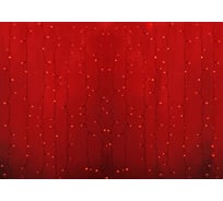 Гирлянда Neon-Night ДОЖДЬ занавес 2х3м, прозрачный ПВХ, 448 LED КРАСНЫЕ, 28 LED/нить, 16 нитей 235-152-6