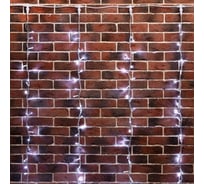 Гирлянда Neon-Night Занавес 2x3м, 240 LED белый, прозрачный ПВХ, с эффектом водопадом 235-435