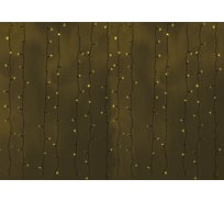 Гирлянда Neon-Night ДОЖДЬ занавес 2х3м, черный ПВХ, 760 LED ЖЁЛТЫЕ 235-141
