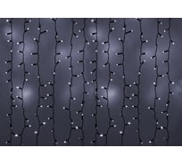 Гирлянда Neon-Night ДОЖДЬ занавес 2х4м, черный ПВХ, мерцающий Flashing, 800 LED БЕЛЫЕ 235-202