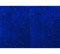 Гирлянда Neon-Night ДОЖДЬ занавес 2х6м, черный ПВХ, 1500 LED СИНИЕ 235-163