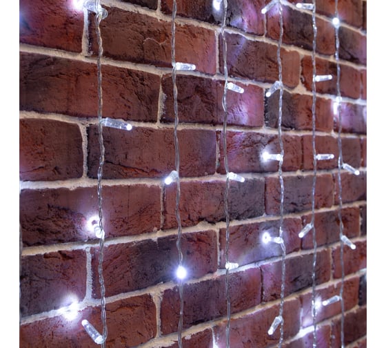 Гирлянда Neon-Night Занавес 2x6м, прозрачный ПВХ, 768 LED белый, IP65, без блока питания 235-175