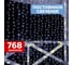 Гирлянда Neon-Night Занавес 2x6м, прозрачный ПВХ, 768 LED белый, IP65, без блока питания 235-175 2