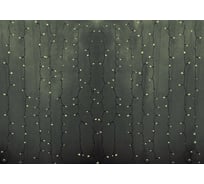 Гирлянда Neon-Night ДОЖДЬ занавес 2х9м, прозрачный ПВХ, 2200 LED ТЕПЛО-БЕЛЫЕ 235-196