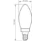 Лампа светодиодная FERON 5W 230V E14 4000K, LB-68 25652 2