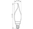 Лампа светодиодная FERON 5W 230V E14 2700K, LB-69 25653 2