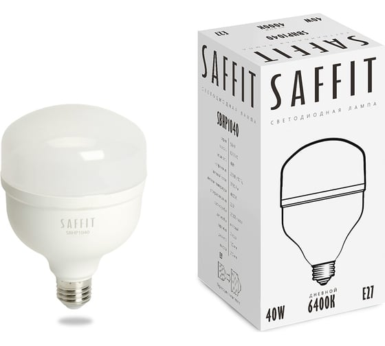 Светодиодная лампа SAFFIT SBHP1040 40W 230V E27 6400K 55093