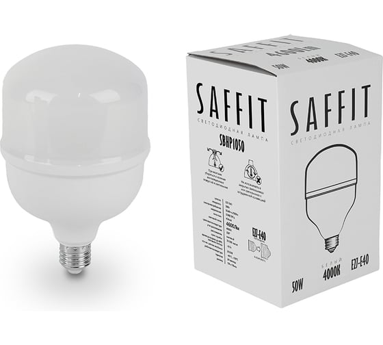 Лампа светодиодная SAFFIT 50W 230V E27-E40 4000K, SBHP1050 55094