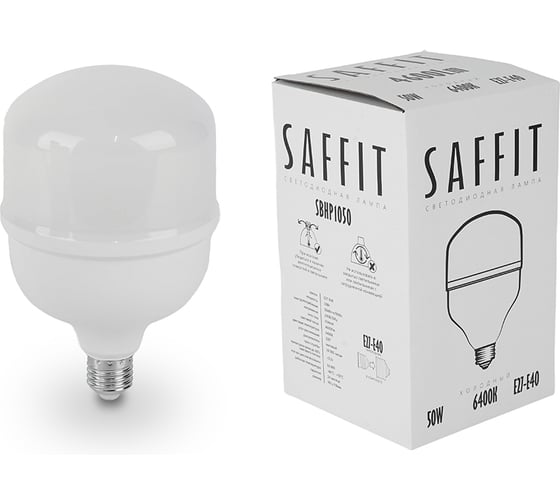 Лампа светодиодная SAFFIT 50W 230V E27-E40 6400K, SBHP1050 55095