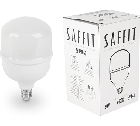 Лампа светодиодная SAFFIT 60W 230V E27-E40 6400K, SBHP1060 55097