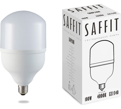 Лампа светодиодная SAFFIT 100W 230V E27-E40 4000K, SBHP1100 55100