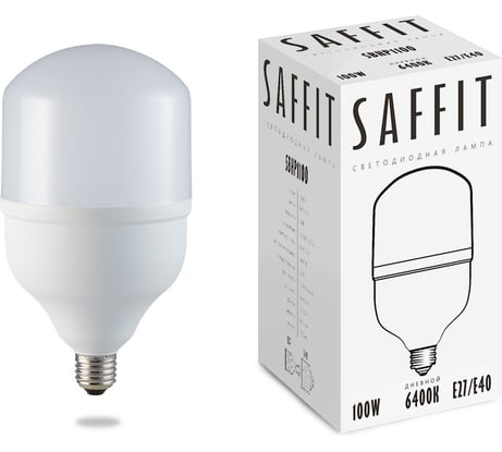 Лампа светодиодная SAFFIT 100W 230V Е27-E40 6400K, SBHP1100 55101