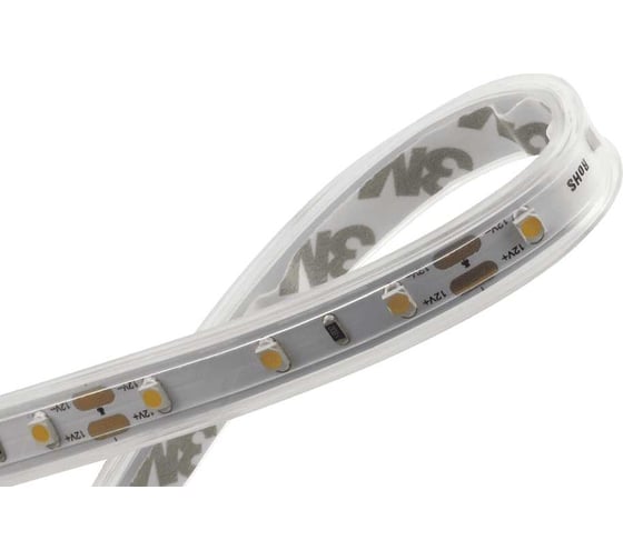 Светодиодная лента DesignLed LUX 4,8 Вт/м, SMD3528, Закрытая, (IP65) Теплый белый 2700К 12 В DSG360-12-WW-65