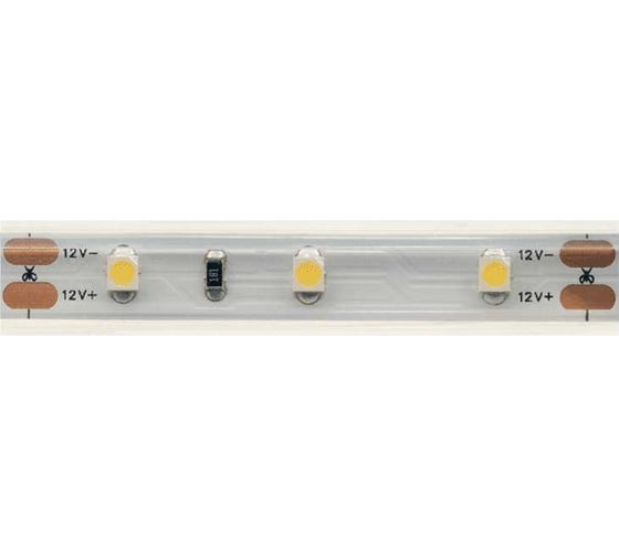 Светодиодная лента DesignLed LUX 4,8 Вт/м, SMD3528, Закрытая, (IP65) Цвет Холодный 12 В DSG360-12-W-65 1