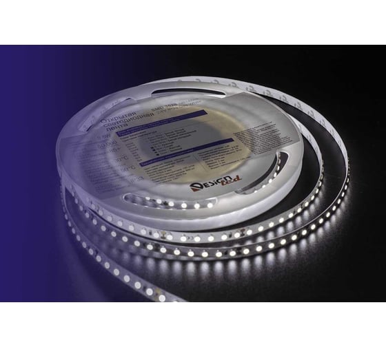 Светодиодная лента DesignLed LUX 9,6 Вт/м, SMD3528, Открытая, (IP33), 4000К, 24В DSG3120-24-NW-33