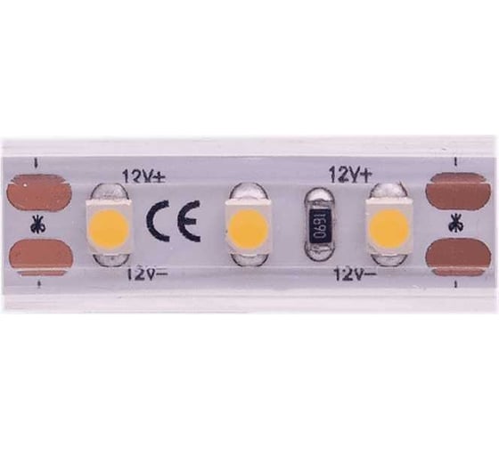 Светодиодная лента DesignLed DSG 3528 120L-V12-IP65, 4000K, 120 LED, 9.6 W/m, LUX DSG3120-12-NW-65 1