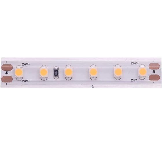 Светодиодная лента DesignLed DSG 3528 120L-V24-IP65, 2700K, 120 LED, 9.6 W/m, LUX DSG3120-24-WW-65 1