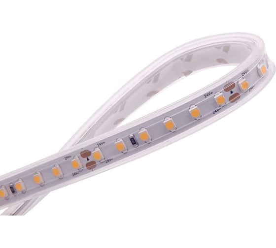 Светодиодная лента DesignLed DSG 3528 120L-V24-IP65, 6000K, 120 LED, 9.6 W/m, LUX DSG3120-24-W-65