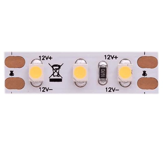 Светодиодная лента DesignLed DSG 3528 NW 120L-V12-IP33, 4000 K, 120 LED, 9,6 W/m, LUX DSG3120-12-NW-33