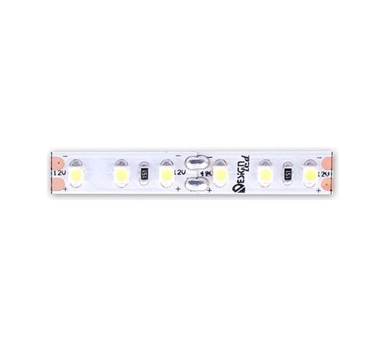 Светодиодная лента DesignLed DSG 3528 W 120L-V12-IP33, 6000 K, 120 LED, 9,6 W/m, LUX DSG3120-12-W-33 1