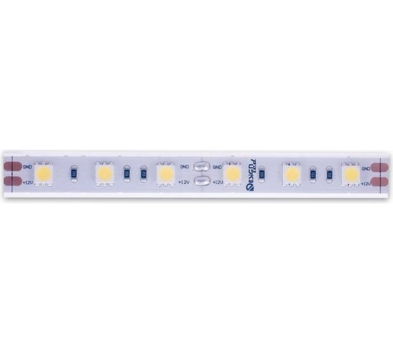 Светодиодная лента DesignLed DSG 5050 W 60L-12V-IP65, 6000 K, 300 LED, 14.4W/m, LUX DSG560-12-W-65 1