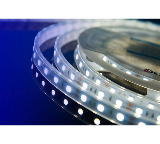 Светодиодная лента DesignLed DSG 5050 W 60L-12V-IP65, 6000 K, 300 LED, 14.4W/m, LUX DSG560-12-W-65