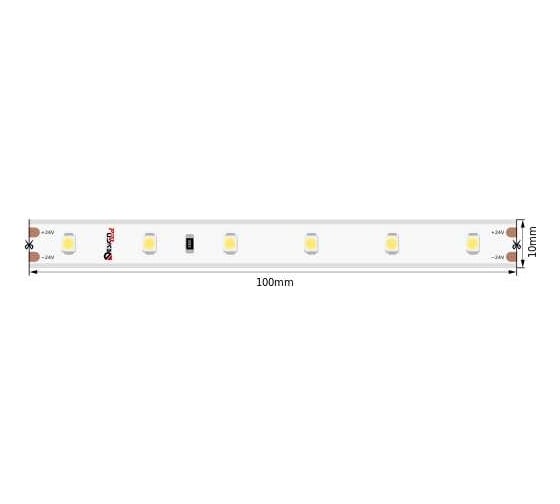 Светодиодная лента DesignLed DSG 3528 WW 120L-V12-IP33, 2700 K, 120 LED, 9,6 W/m, LUX DSG3120-12-WW-33