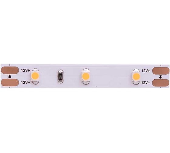 Светодиодная лента DesignLed DSG 3528 WW 60L-V12-IP33, 2700 K, 300 LED, 4,8 W/m, LUX DSG360-12-WW-33