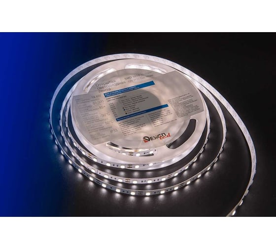 Светодиодная лента DesignLed DSG 5050 DW 60L-V12-IP33, 4000 K, 300 LED, 14.4W/m, LUX DSG560-12-NW-33