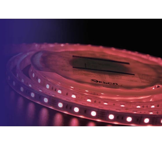 Светодиодная лента DesignLed DSG 5050 RGB 60L-12V-IP65, RGB, 300 LED, 14.4W/m, LUX DSG560-12-RGB-65