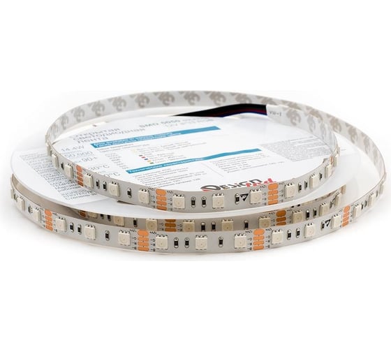 Светодиодная лента DesignLed DSG 5050 RGB 60L-V12-IP33, RGB, 300 LED, 14.4W/m, LUX DSG560-12-RGB-33
