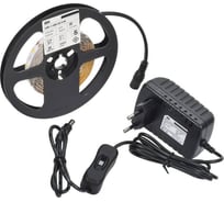 Комплект светодиодной подсветки "сделай сам" IEK (лента led 5м lsr-2835ww60-4,8-ip20-12в + драйвер + выключатель) LSR1-1-060-20-1-05-S1