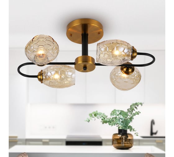 Люстра Rivoli Moonless 3126304 4хЕ14, 40 Вт, модерн Б0054855
