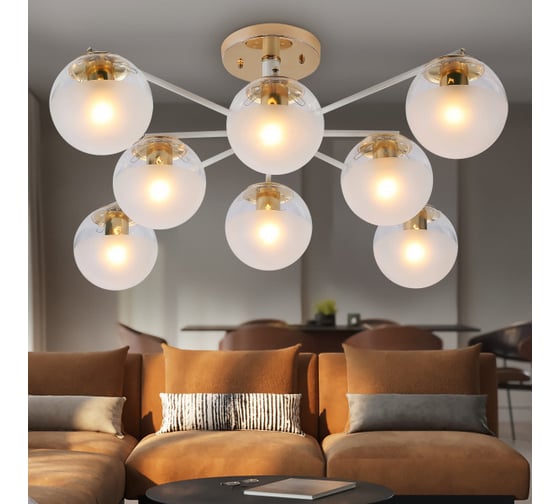 Люстра Rivoli Umbra 3129308 8хЕ27, 40 Вт, модерн Б0054865