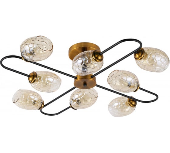 Люстра Rivoli Moonless 3126308 8хЕ14, 40 Вт, модерн Б0054857