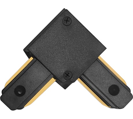 Угловой коннектор для шинопровода, черный Feron LD1001 10325