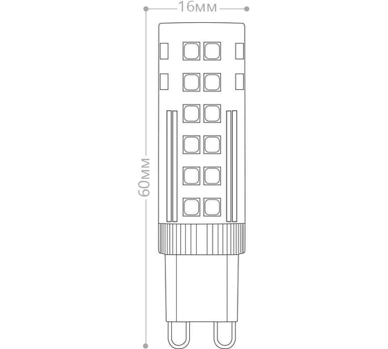 Светодиодная лампа FERON LB-433 7W 230V G9 4000K 25767