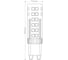 Светодиодная лампа FERON LB-433 7W 230V G9 4000K 25767 4