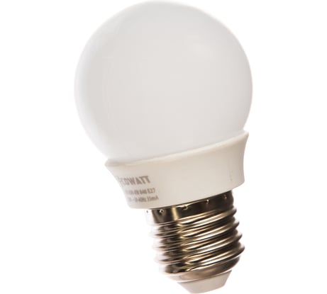 Светодиодная лампа ECOWATT A50 230В 4W 4000K E27 холодный белый свет 4606400614883