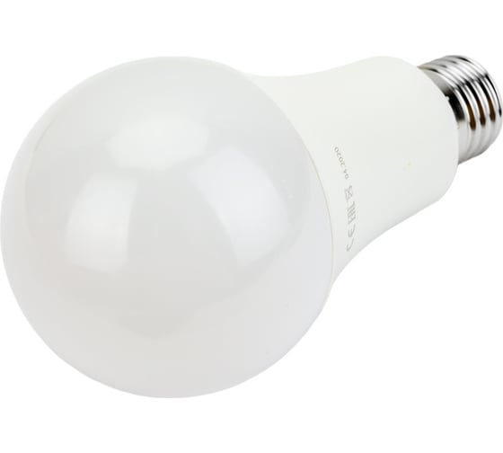 Светодиодная лампа ECOWATT A60 230В 15W 3000K E27 теплый белый свет груша 4606400206118
