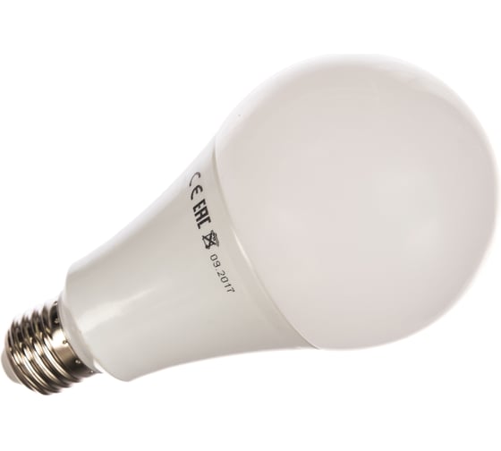 Светодиодная лампа ECOWATT A60 230В 18W 4000K E27 холодный белый свет груша 4606400206149